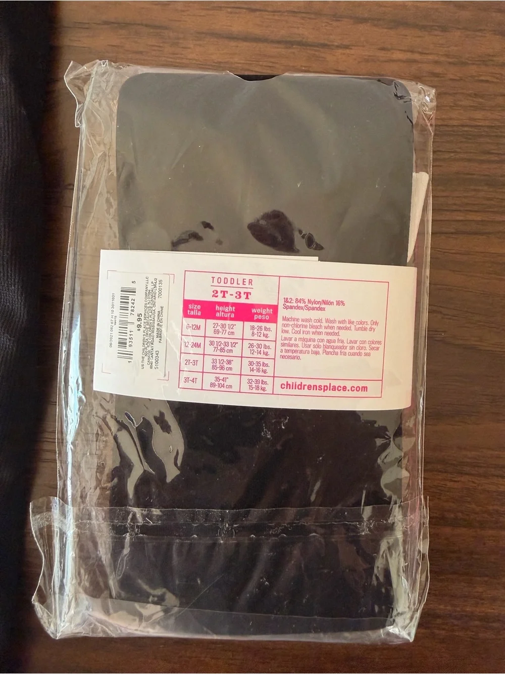 The Children's Place Toddler Black Tights 2-Pack